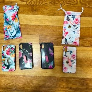 Lot of 4 iPhone X/XS Loopy Cases with two dusters
